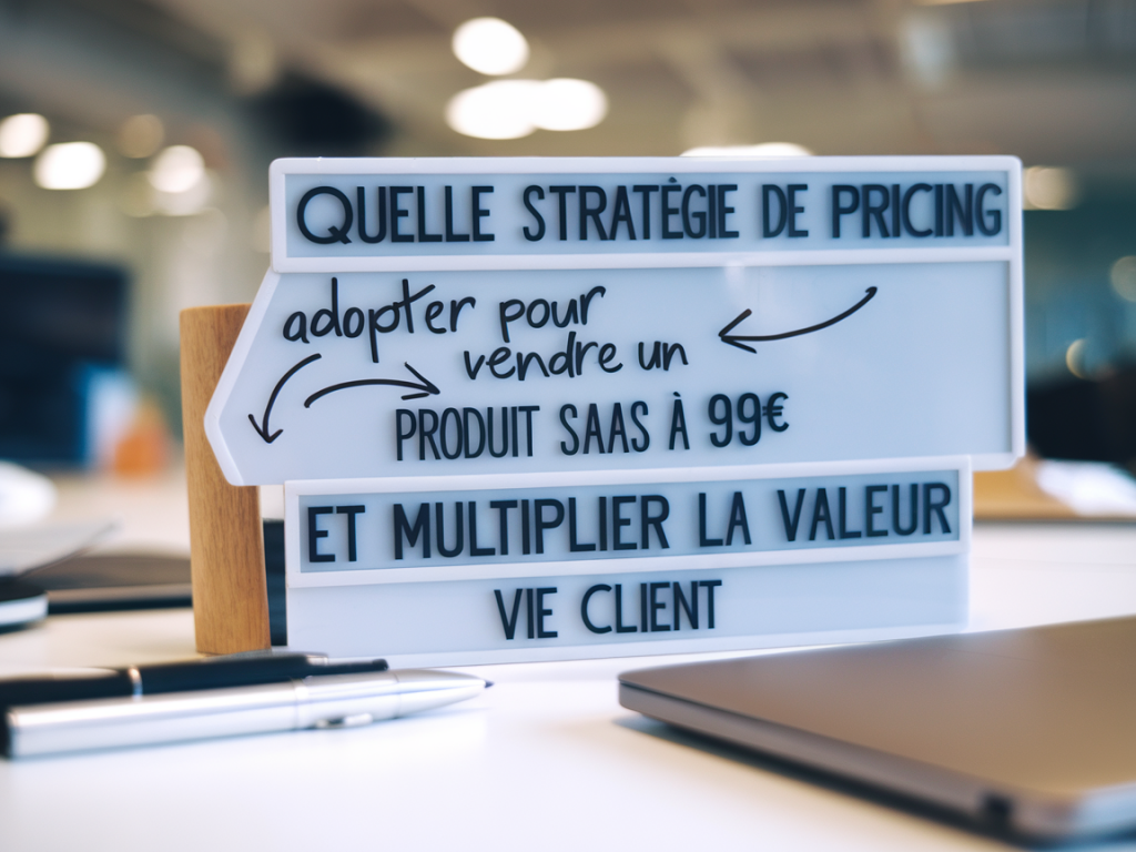Quelle stratégie de pricing adopter pour vendre un produit saas à 99€ et multiplier la valeur vie client