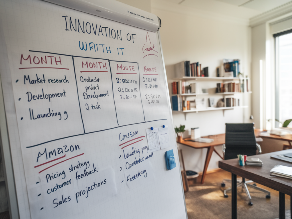 Comment structurer une roadmap d'innovation pour lancer un produit rentable sur amazon en 6 mois