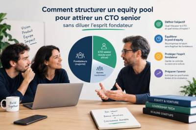 Comment structurer un equity pool pour attirer un cto senior sans diluer l'esprit fondateur