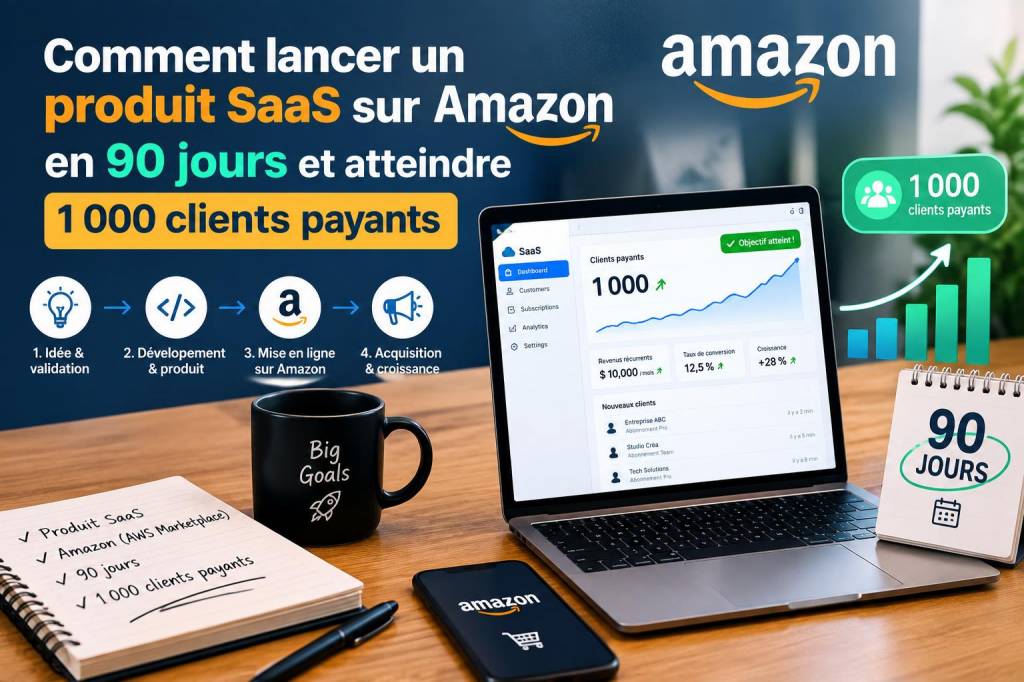 Comment lancer un produit saas sur amazon en 90 jours et atteindre 1 000 clients payants