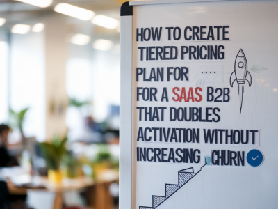 Comment créer un plan de prix à paliers pour un saas b2b qui double l'activation sans augmenter le churn