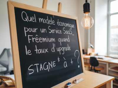 Quel modèle économique pour un service saas freemium quand le taux d'upgrade stagne à